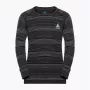 Odlo Set dlhé ACTIVE WARM ECO SET detská spodná bielizeň, veľkosť 104 cm, čierna a sivá