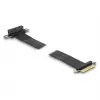 DeLOCK riser karta PCI Express x4 konektor samec na x4 slot 90° zahnutá s káblom 60 cm