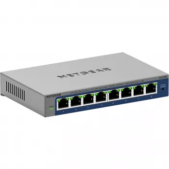 NETGEAR GS108Ev4 neupravovateľný L2/L3 Gigabit Ethernet (10/100/1000) sivý