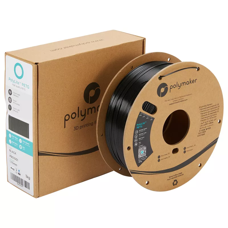 PETG 1,75 mm čierna 1 kg