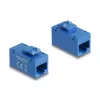 Delock 90642 modul Keystone RJ45 samica na RJ45 samicu, Cat.6A UTP, modrý