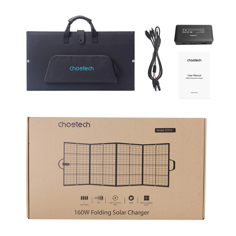Choetech SC010 160W skladacia solárna nabíjačka