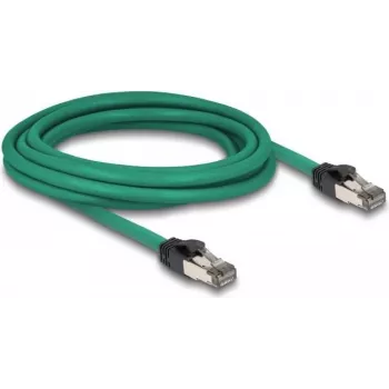 DeLOCK RJ45 kábel PROFINET SF/UTP 3 m Cat5e zelený