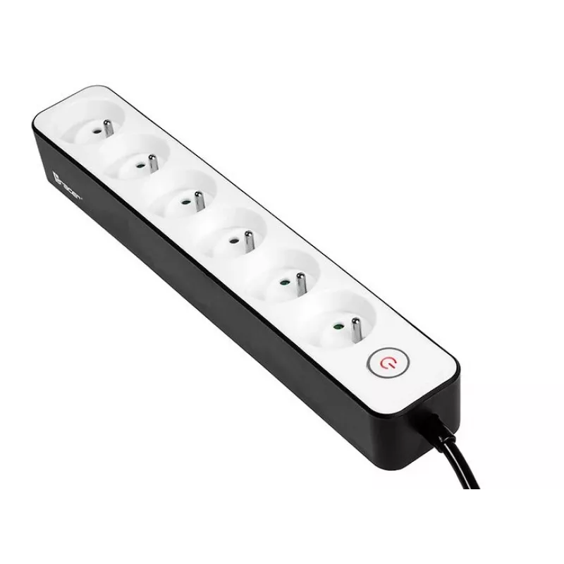 TRACER Predlžovacia zásuvka Zebra 1,5 m 6 zásuviek