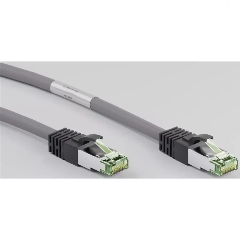 Goobay CAT 8.1 patch kábel, S/FTP (PiMF), sivý, 0,5 m - LSZH bez halogénov, meď AWG 24 (55135)