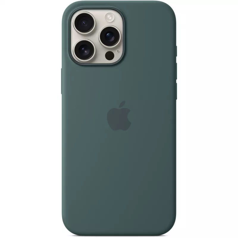 Silikónové puzdro s MagSafe pre iPhone 16 Pro Max – morská zelená
