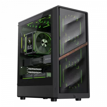 Gamemax skriňa | AERIS 330 MB | čierna | Mini-Tower | napájací zdroj nie je súčasťou