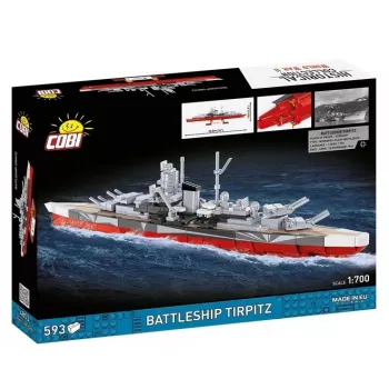 Stavebnica Cobi bojová loď Tirpitz model s 593 dielmi, verný mierke a displejové prvky