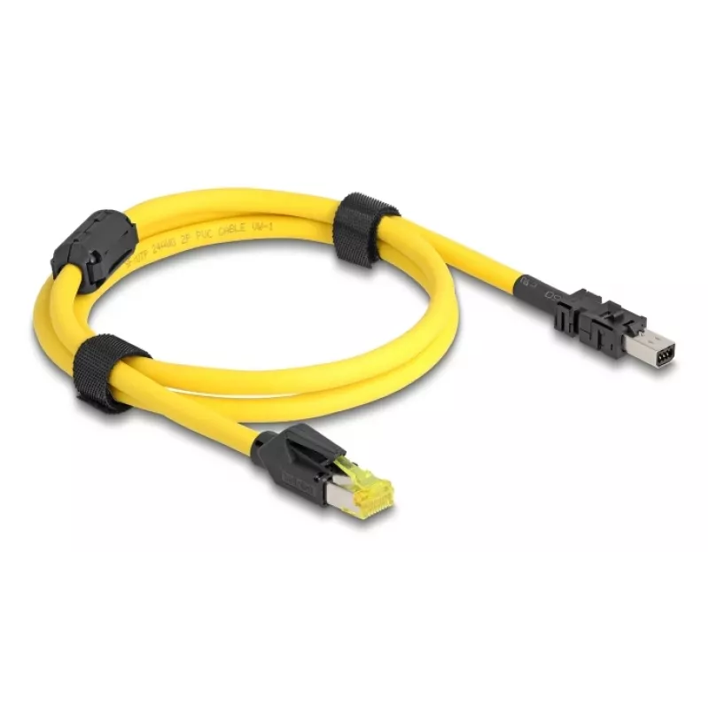 Sieťový kábel DeLOCK 81250 čierny žltý 1m Cat6