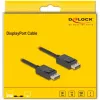 DisplayPort kábel DeLOCK 81174 1 m čierny DisplayPort na DisplayPort