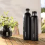 Fľaša na karbonizáciu BRITA 650 ml, nehrdzavejúca oceľ, čierna, vhodná do umývačky