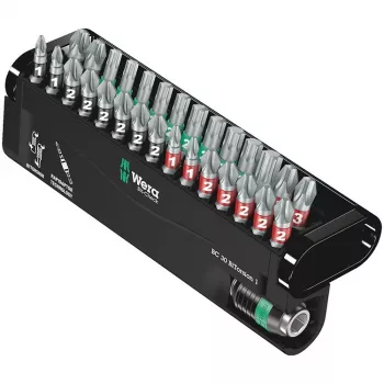Wera Tools 05057430001 - šesťhranný - Phillips - Pozidriv - Torx - 1 x 1/4x50 2 x PH 1x25 5 x PH 2x25 2 x PH 3x25 2 x PZ 1x25 6 x PZ 2x25 2 x PZ 3x25 1 x TX 10x25 - 25,4 / 4 mm (1 / 10,20 cm (4)) - šesťhranný (05057430001)