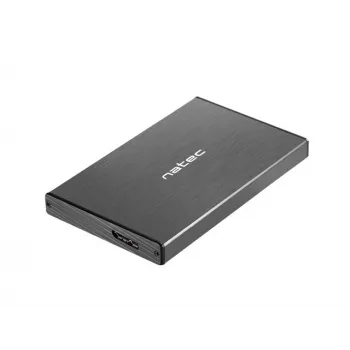 NATEC RHINO GO puzdro USB 3.0 pre 2,5'' SATA HDD/SSD, čierna hliník