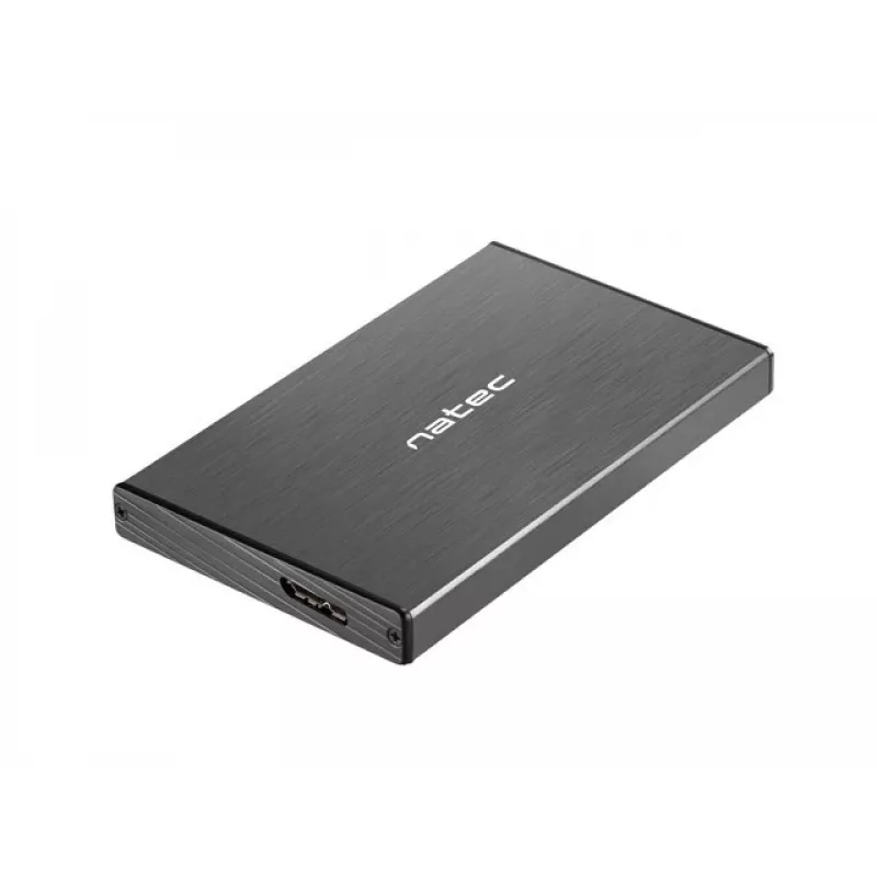 NATEC RHINO GO puzdro USB 3.0 pre 2,5'' SATA HDD/SSD, čierna hliník