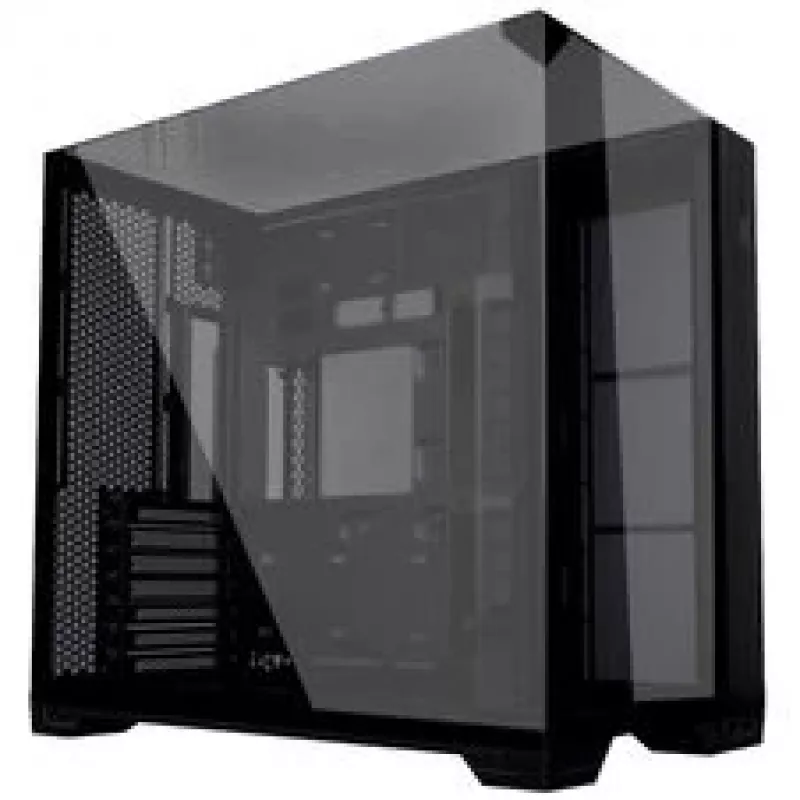 Lian Li O11 Vision Compact PC skriňa bundle + 3x UNI FAN SL-INF 120 Reverse Blade ventilátor - čierna