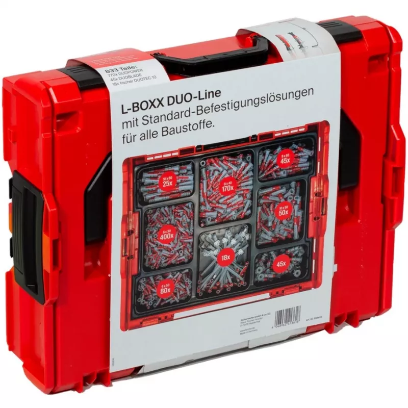 Sada hmoždiniek Fischer L-BOXX 833 kusov