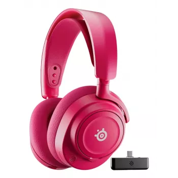 Headset STEELSERIES Arctis Nova 7X Wireless Gen 2 — bezdrôtový Bluetooth, okolo uší, cez hlavu, 20–20000 Hz, 325 g, magenta