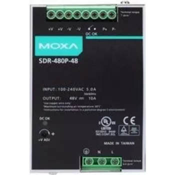 Meanwell Moxa SDR-480P-48 - napájací zdroj (možná montáž na DIN lištu) (SDR-480P-48)
