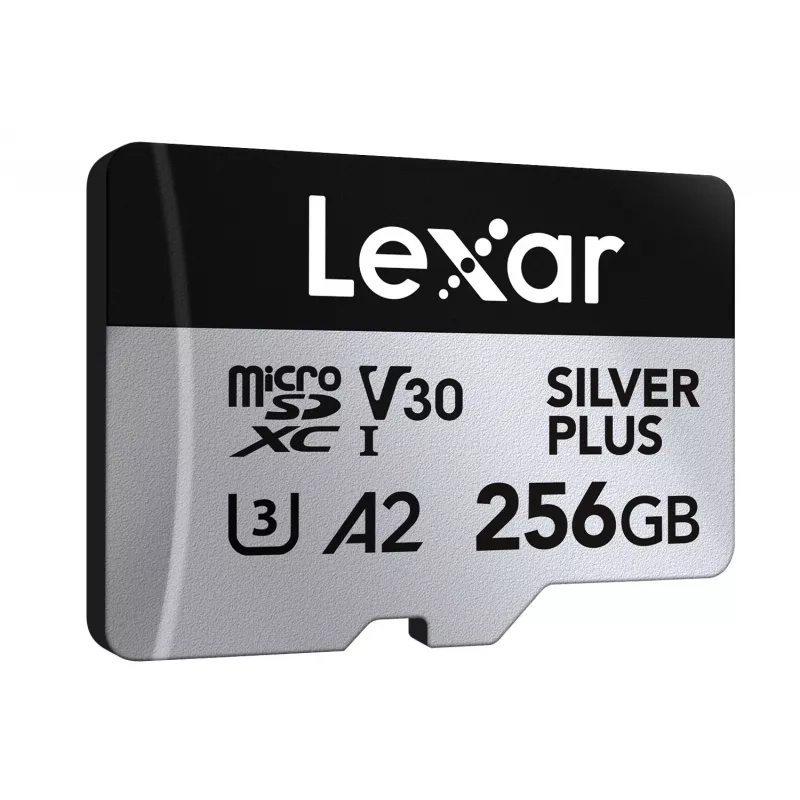 Pamäťová karta microSD 256GB C10 A2 U3 V30 205/150MB/s Silver Plus