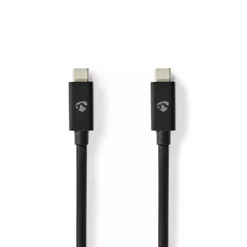 Nedis 2m USB-C kábel 4.0 Gen2x2, 240W, 20 Gbps (CCGB66020BK20)