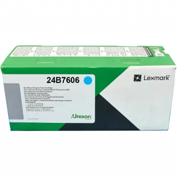Lexmark 24B7606 azúrová originál tonerová kazeta — výdrž 12.000 strán, 1 ks