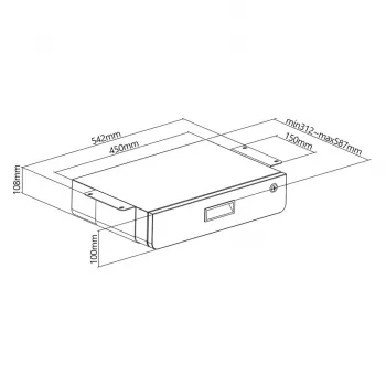 Zásuvka do stola MACLEAN MC-461 ergonomický kompaktný dizajn, jednoduchá montáž, príslušenstvo pod stôl