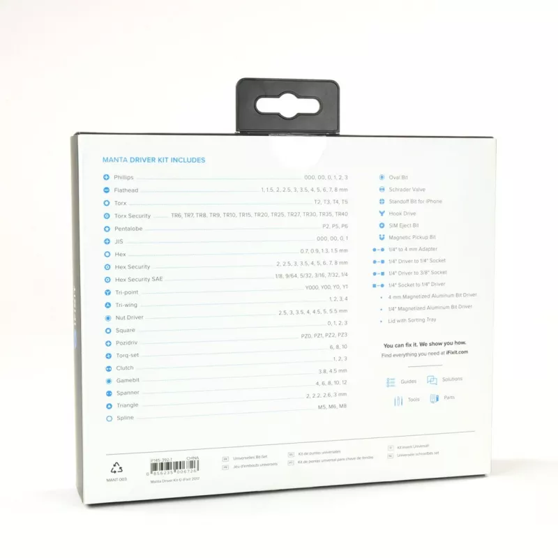 iFixit EU145392 skrutkovačový bit 112 kusov