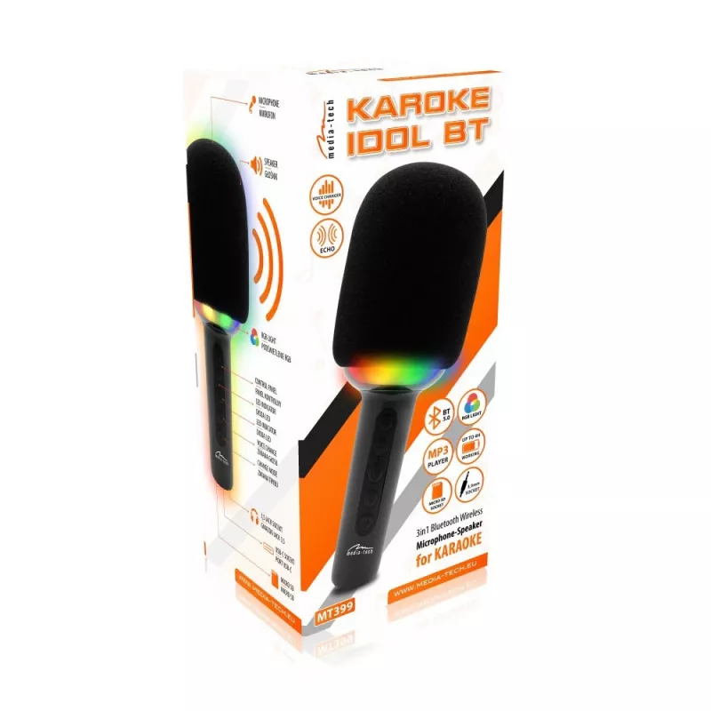Karaoke mikrofón s Bluetooth reproduktorom KARAOKE IDOL BT MT399