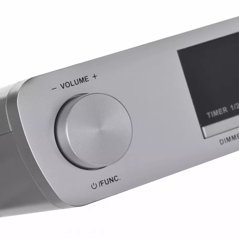 Kuchynské rádio BLAUPUNKT KR14BT s Bluetooth, UKV, LED displej, 2x0.8W, sieť/batéria, sivá