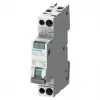 Siemens RCBO, menovitý prúd 10A, 1P+N pól, citlivosť vypnutia 30mA, Typ A, séria SENTRON