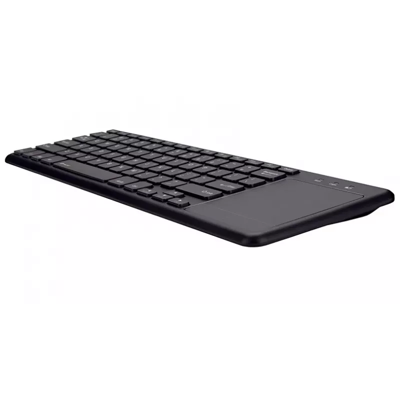 Bezdrôtová klávesnica RF TRACER TRAKLA46367 — plná veľkosť, membránová, touchpad, 2,4 GHz, čierna
