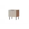 Nočný stolík Cama Meble ALMERA 50x42x44 cm, 2 ks, orech/cashmere, MDF a drevotrieska