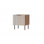 Nočný stolík Cama Meble ALMERA 50x42x44 cm, 2 ks, orech/cashmere, MDF a drevotrieska