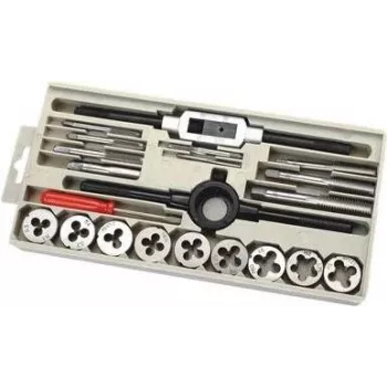 Súprava na rezanie závitov c.k tools T4032 — metrické závitníky, 21-dielna