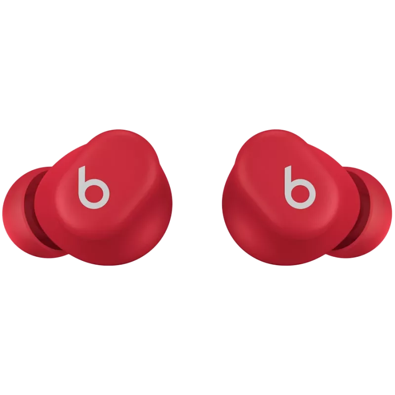 Beats Solo Buds - True Wireless slúchadlá - Transparent Red, model A3151 A3150 A3152