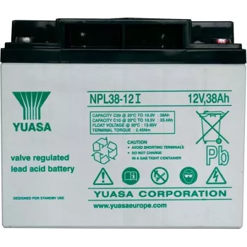 Uzavretá AGM batéria Yuasa NPL38-12 12V 38Ah pre standby a cyklické použitie