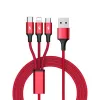 UNITEK C4049RD USB kábel 1,2 m USB A USB C/Micro-USB B/Lightning červený
