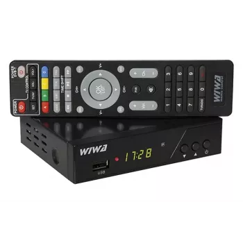 Pozemský HD digitálny TV tuner WIWA H.265 PRO DVB-T/DVB-T2 — Full HD, H.265, HDMI, SCART, USB, nahrávanie