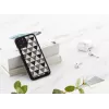 Puzdro na telefón iKins pre iPhone 11 Pro – čierny dizajn pyramíd
