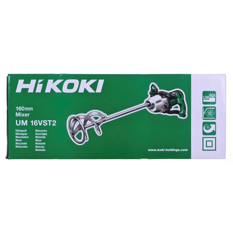 Miešačka Hikoki UM16VST2UAZ 1600W 2-rýchlostná — elektrická miešačka malty a farieb