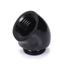 Alphacool 17590 adaptér 45° G1/4 vonkajší závit – G1/4 vnútorný závit, čierny