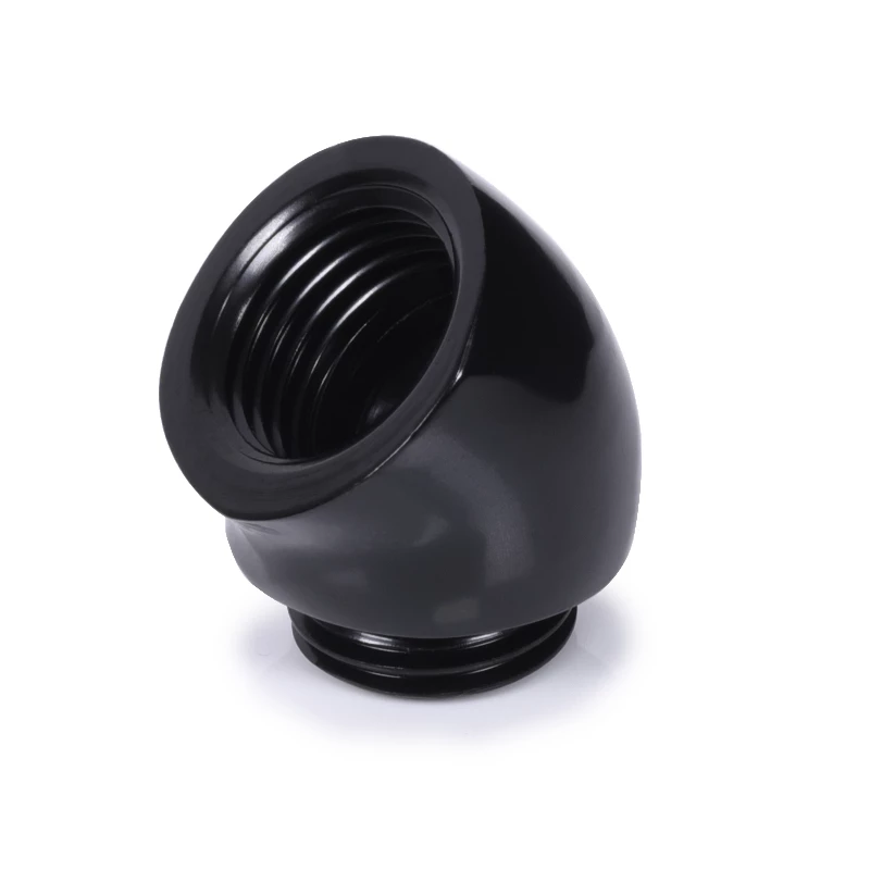 Alphacool 17590 adaptér 45° G1/4 vonkajší závit – G1/4 vnútorný závit, čierny