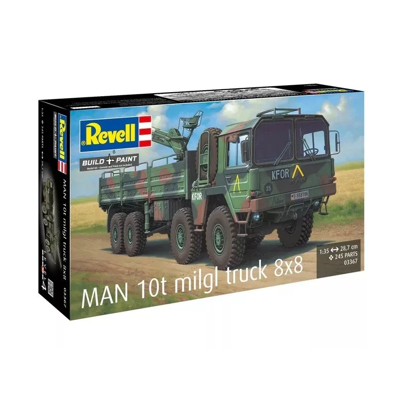 Plastový modelársky set REVELL Man 10T Milgl 8x8 LKW mierka 1/35