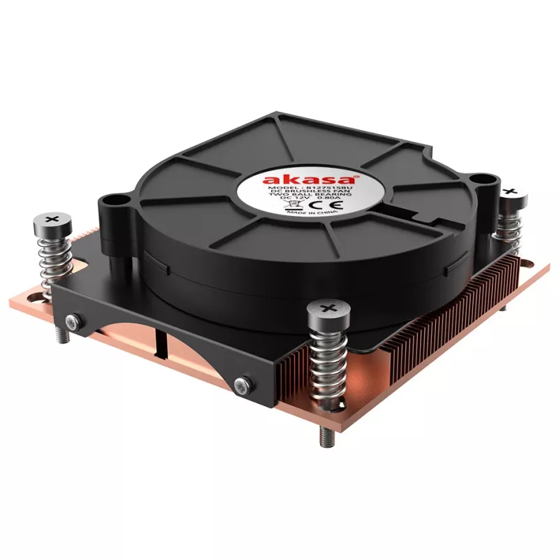 Vzduchový chladič Akasa AK-CC7401BP01 7,5 cm čierny dvojité guľôčkové ložisko