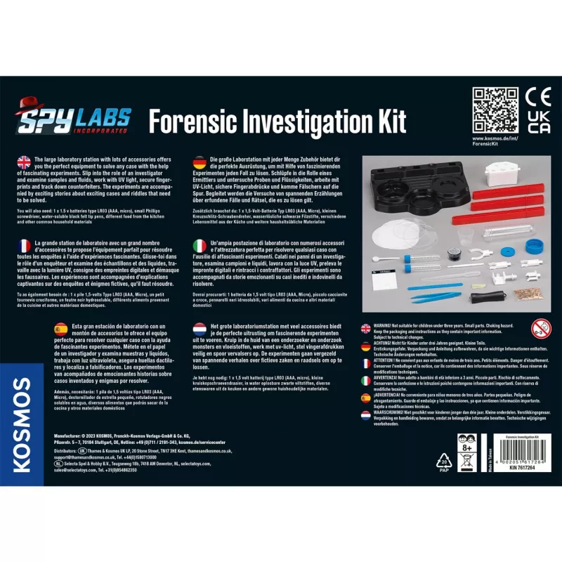 Spy Labs Incorporated Forensic Investigation Kit, detektívne sady medzinárodná verzia