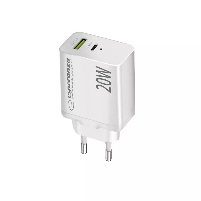 Esperanza EZC105W napájací adaptér 20W biely