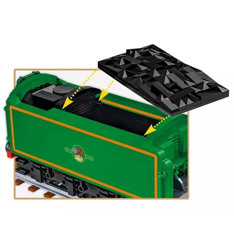 Cobi Flying Scotsman britská parná lokomotíva, stavebnica, 1:35, 2677 dielikov