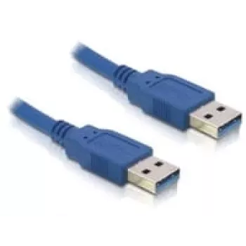 USB kábel DeLOCK USB 3.0-A konektor samec/samec 2m modrý