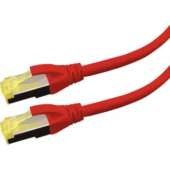Sieťový kábel LOGON APR6A010R Cat6a S/FTP (S-STP) červený, 1 m, RJ-45–RJ-45
