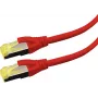 Sieťový kábel LOGON APR6A010R Cat6a S/FTP (S-STP) červený, 1 m, RJ-45–RJ-45